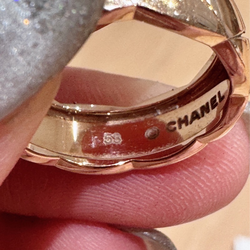 Chanel 經典菱格紋18k金 米金色 小型款 53號-2