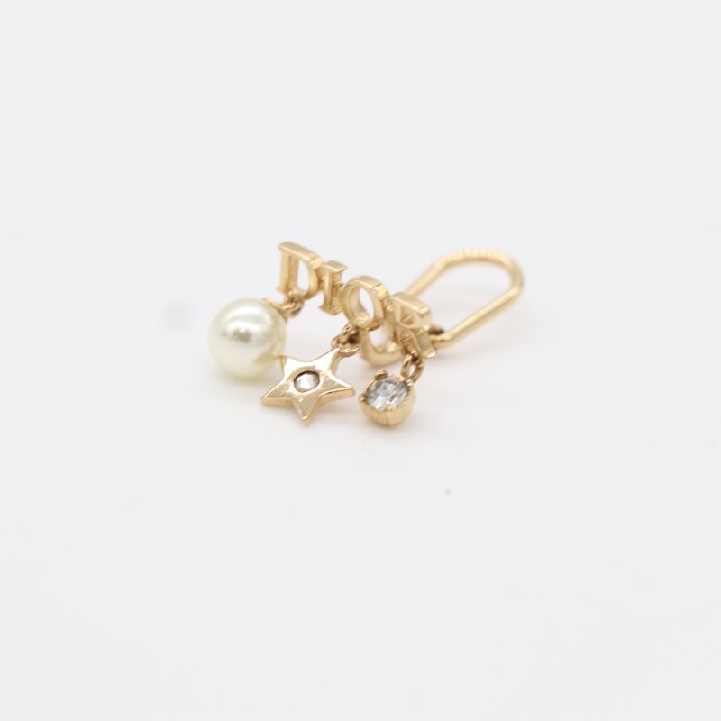 Dior 迪奧 Dior(e)volution 金色 白色 珍珠耳夾-3