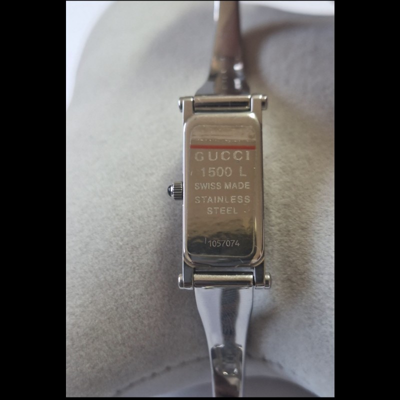 Gucci 古馳 1500L 經典長方形手環錶-7