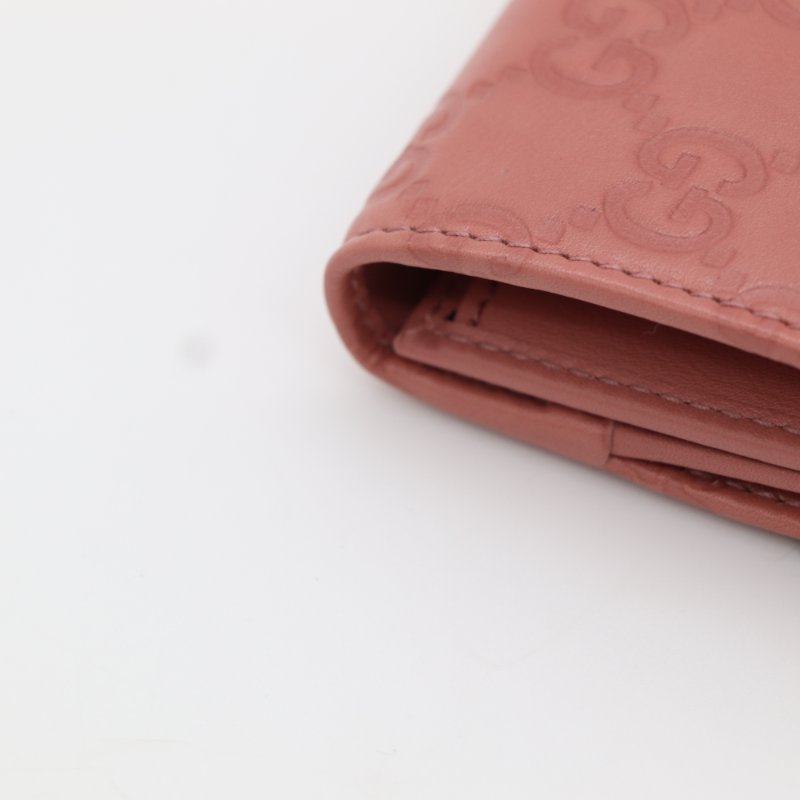 【聖誕好禮🌟小編推薦】Gucci 古馳 Guccissima Continental GG 霧面粉 壓紋皮革 長夾-7