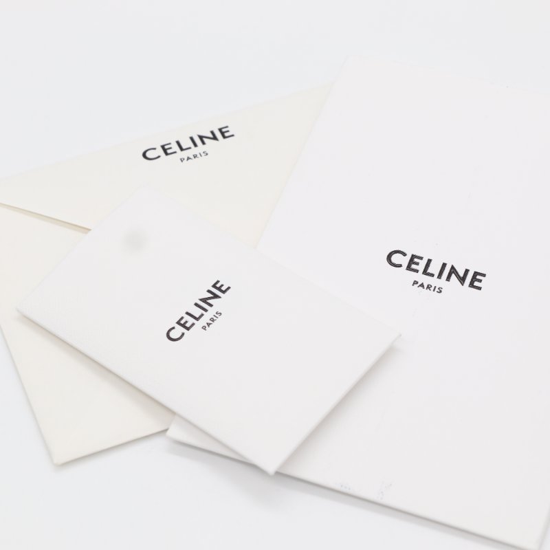Celine 思琳 凱旋門對折短夾 黑色 小牛皮 短夾-12
