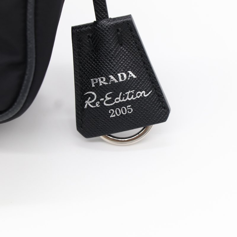 Prada 普拉達 Re-Edition 2005 黑色 尼龍 肩背包-6