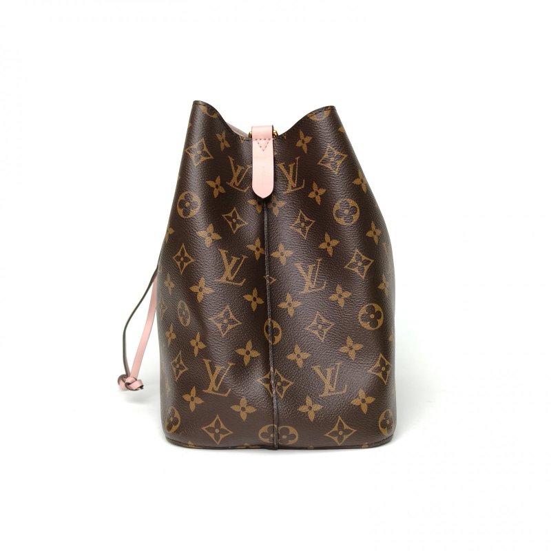LOUIS VUITTON NÉONOÉ水桶包中號26粉色內裏老花PVC金扣晶片肩背包-1
