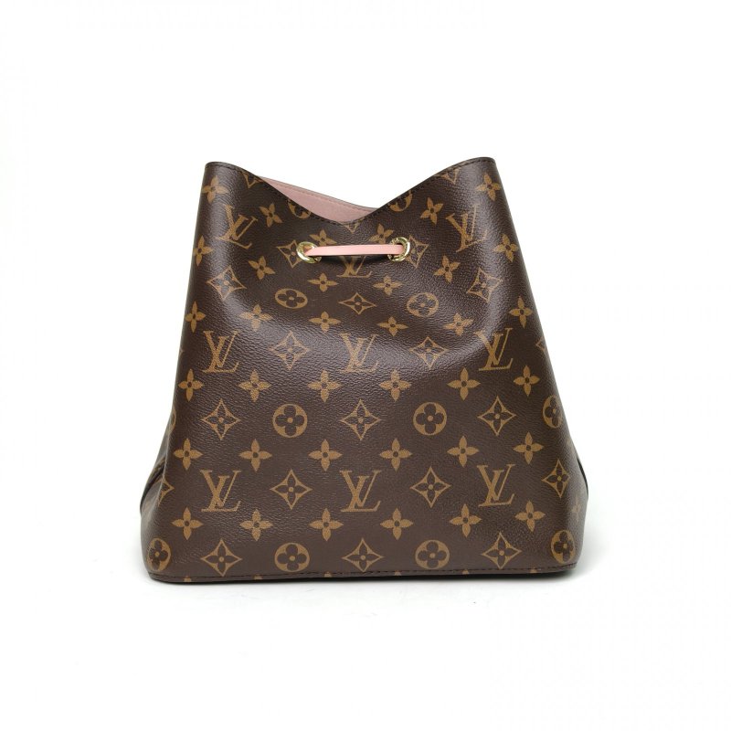 LOUIS VUITTON NÉONOÉ水桶包中號26粉色內裏老花PVC金扣晶片肩背包-2