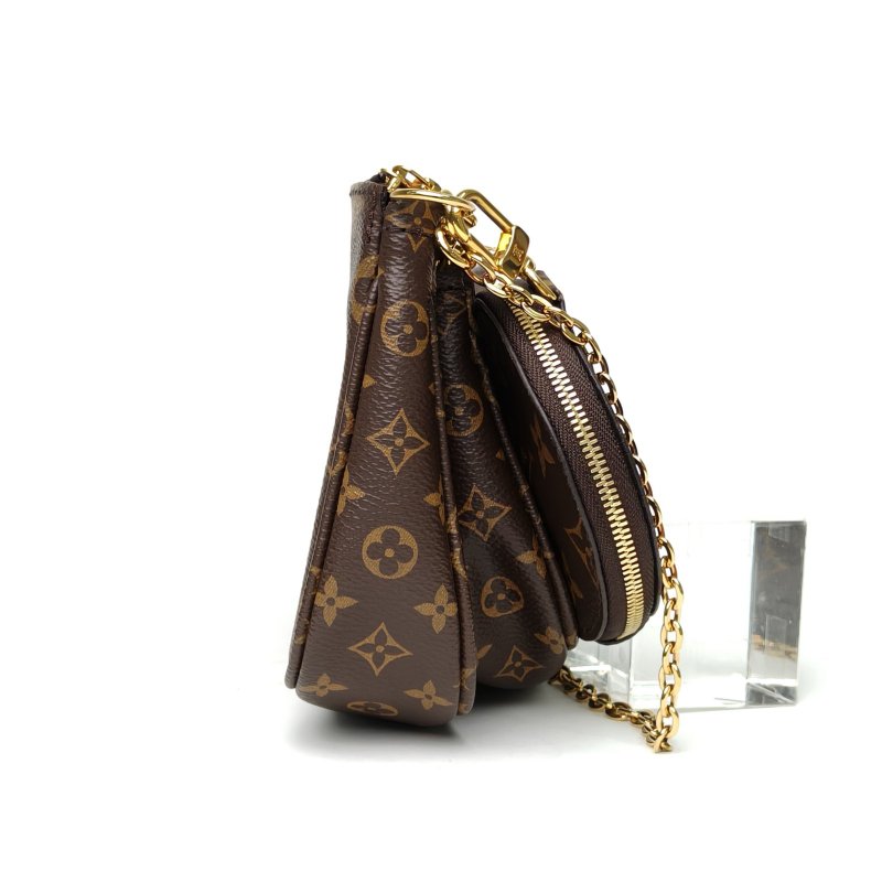 LOUIS VUITTON MultiPochetteAccessoires五合一綠肩帶老花PVC2020肩背包-1