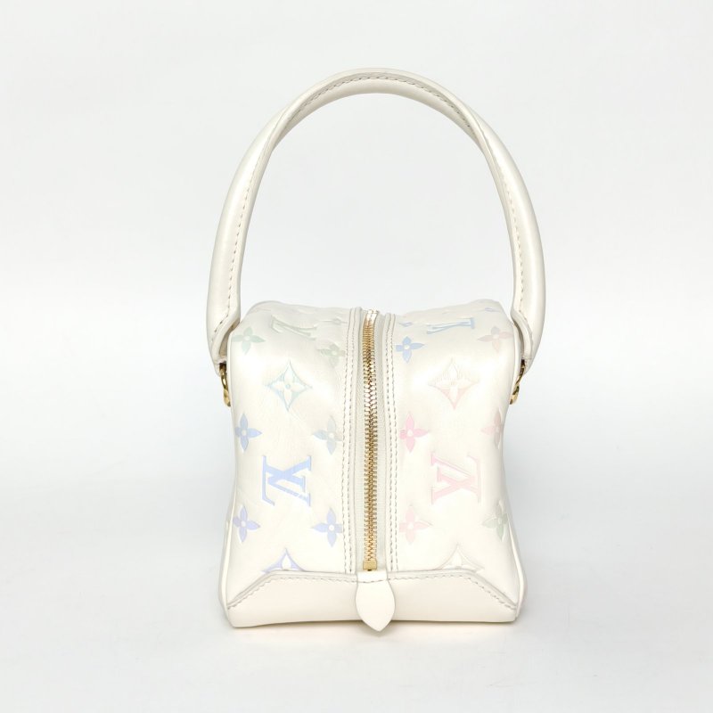 LOUIS VUITTON 白色羊皮晶片Square骰子包漸變七夕限定肩背包-3