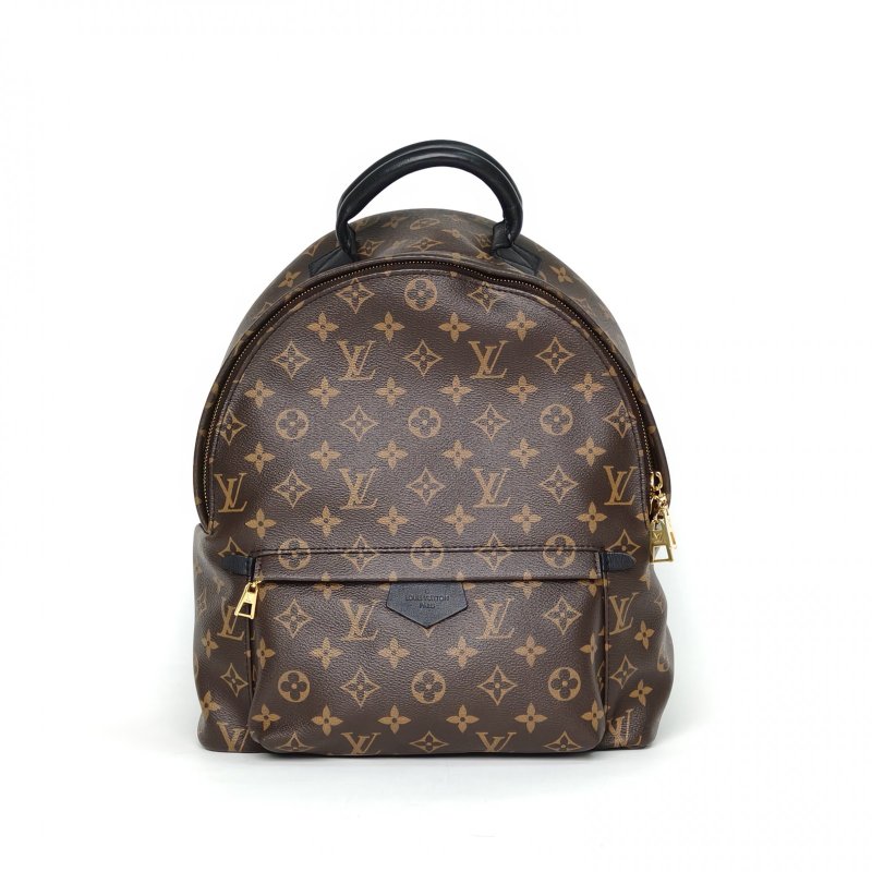 LOUIS VUITTON PalmSprings小書包中號30老花PVC2016肩背包-0