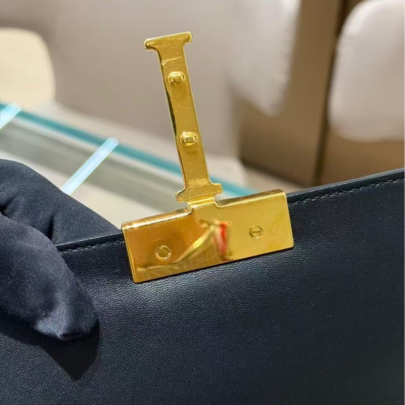 Dior • 蒙田Montaigne 30 黑金牛皮 中號-11