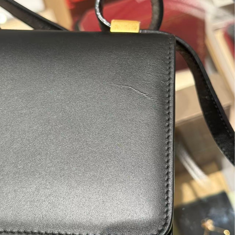 Dior • 蒙田Montaigne 30 黑金牛皮 中號-17