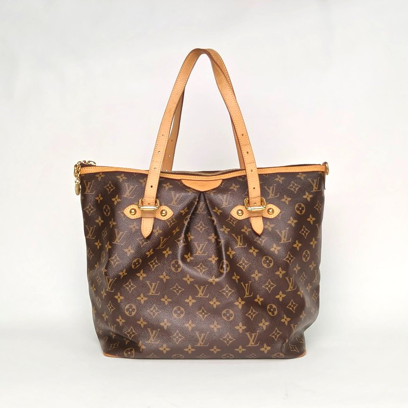 LOUIS VUITTON Palermo帕拉蒙大號35老花PVC2009肩背包-0