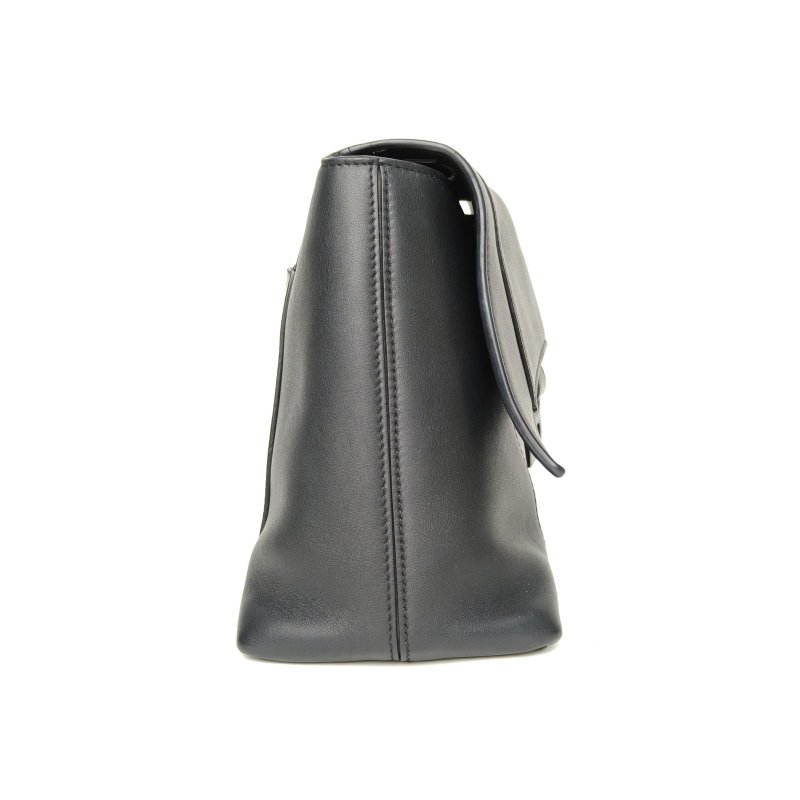 BALENCIAGA Downtown小號30黑色牛皮肩背包-3