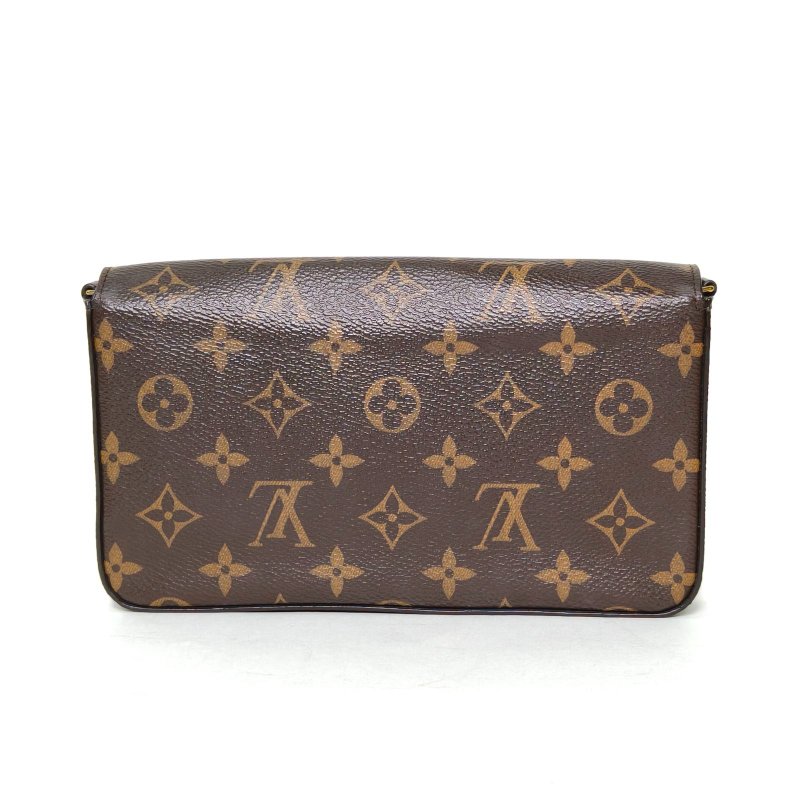 LOUIS VUITTON POCHETTEFELICIE三合一鏈條包老花PVC2018肩背包-2