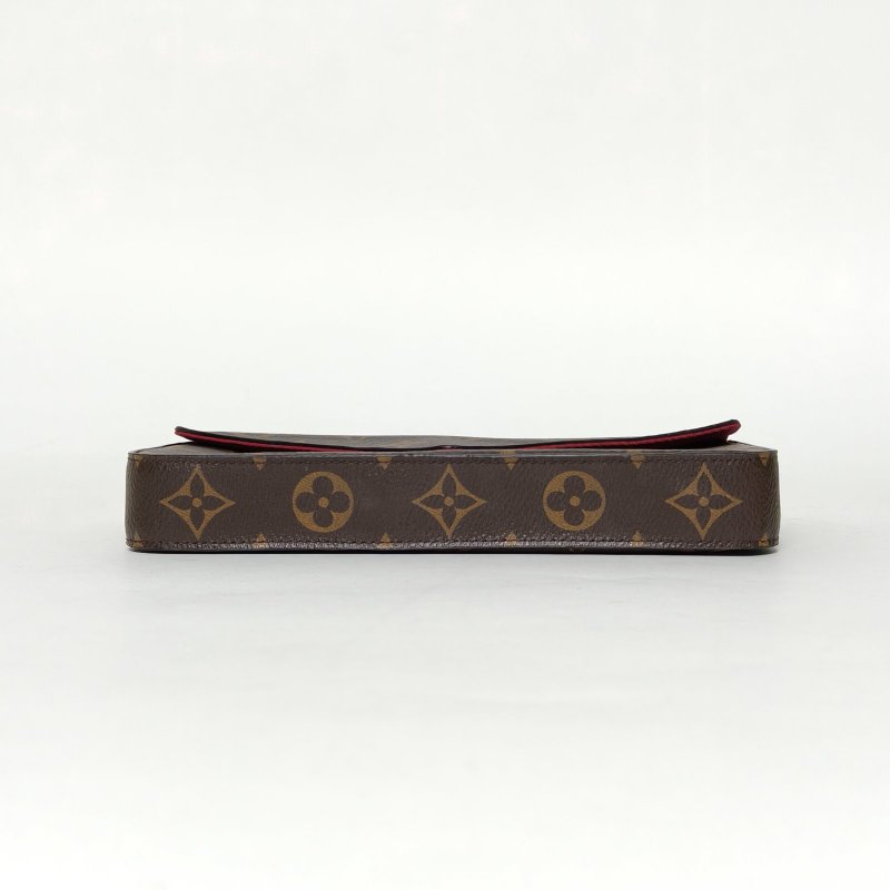 LOUIS VUITTON POCHETTEFELICIE三合一鏈條包老花PVC2018肩背包-4