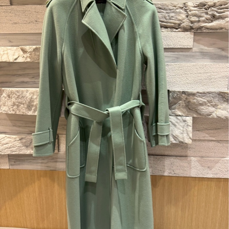 Loro Piana淺綠色羊絨大衣-1
