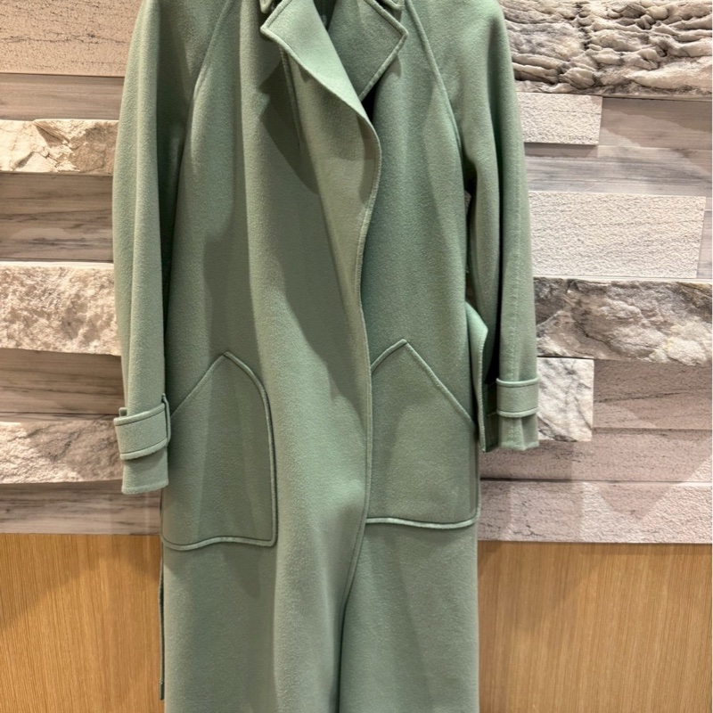 Loro Piana淺綠色羊絨大衣-2