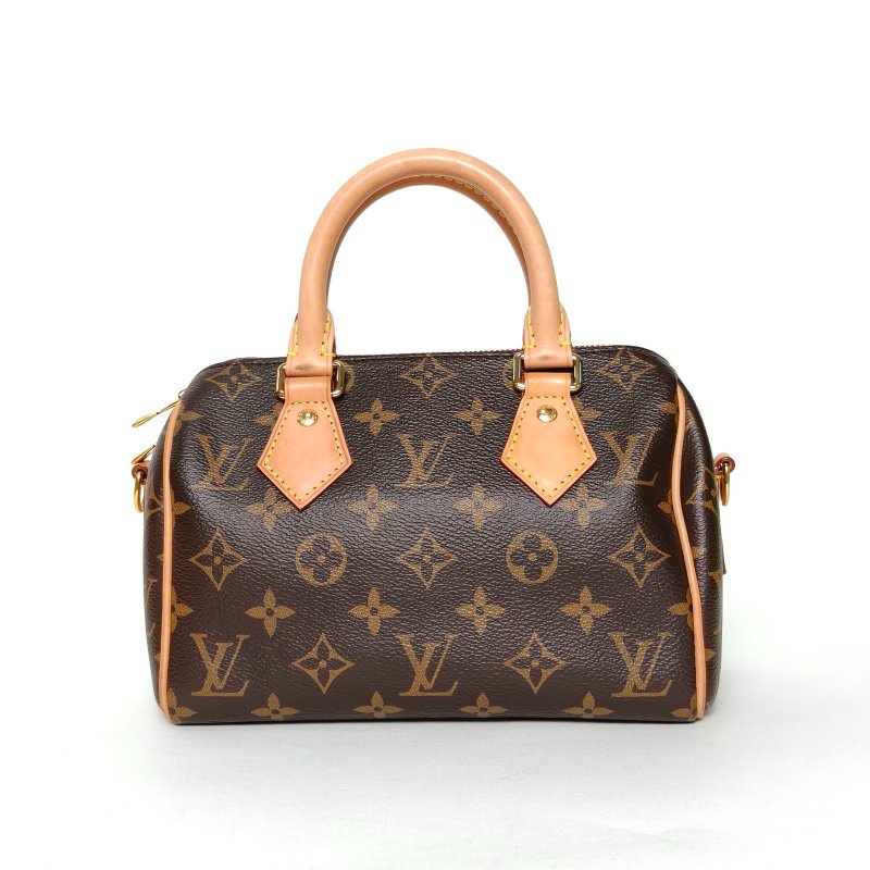 LOUIS VUITTON Sp20可拆卸棕色寬肩帶老花PVC晶片肩背包-0