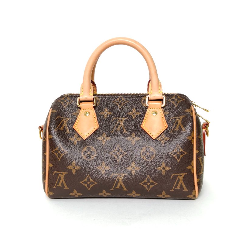 LOUIS VUITTON Sp20可拆卸棕色寬肩帶老花PVC晶片肩背包-2