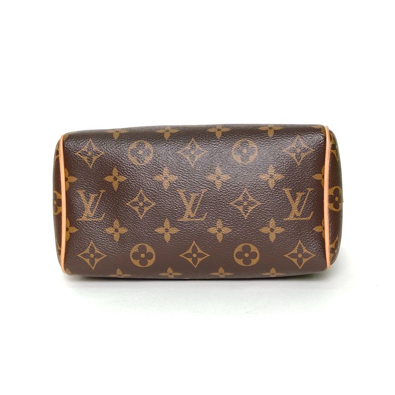 LOUIS VUITTON Sp20可拆卸棕色寬肩帶老花PVC晶片肩背包-4