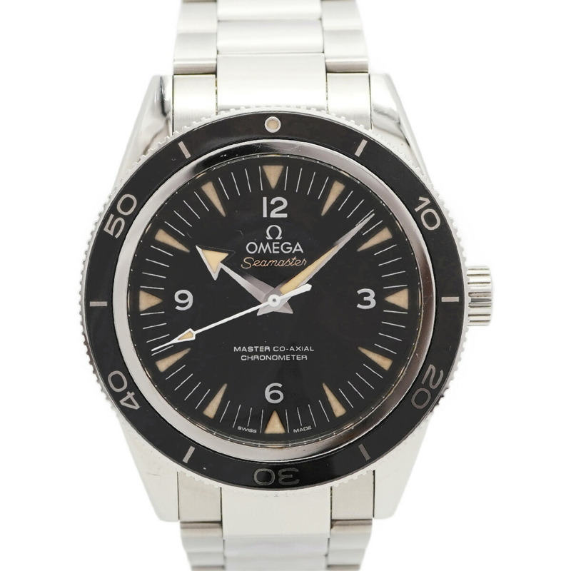 歐米茄海馬系列 233.30.41.21.01.001 黑色錶盤男士腕錶-0