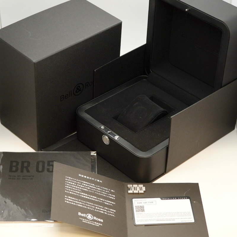 Bell & Ross BR05 Skeleton Nightram BR05A-BL-SK-ST 不銹鋼錶盤男士手錶-1