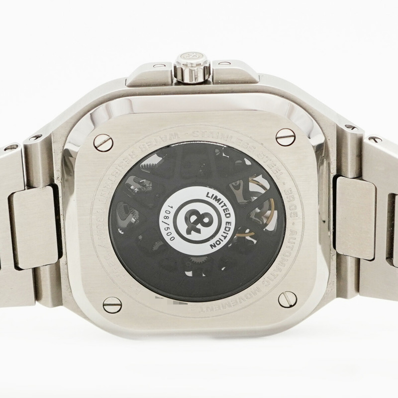 Bell & Ross BR05 Skeleton Nightram BR05A-BL-SK-ST 不銹鋼錶盤男士手錶-5
