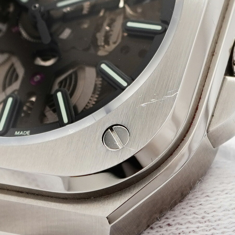 Bell & Ross BR05 Skeleton Nightram BR05A-BL-SK-ST 不銹鋼錶盤男士手錶-7