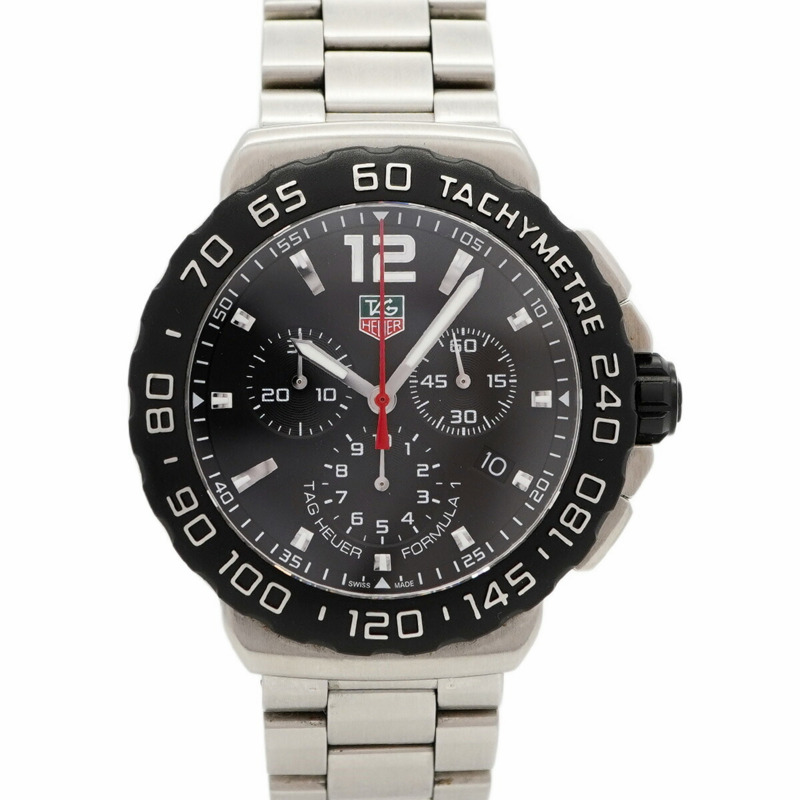 TAG Heuer Formula 1 CAU1110 黑色錶盤男士腕錶-0