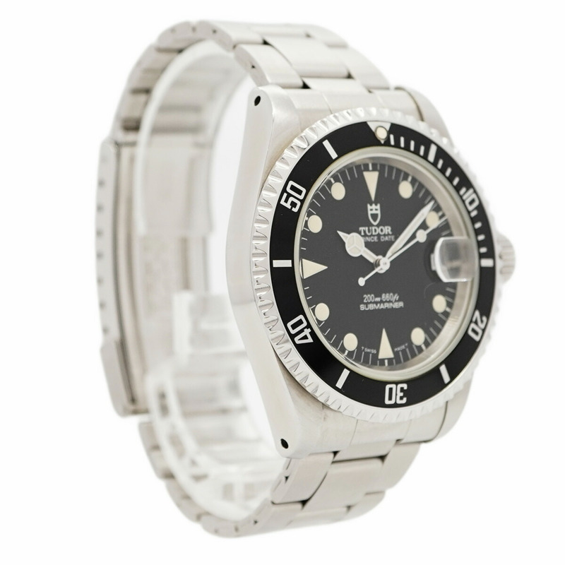 帝舵Submariner 79190黑色錶盤男士腕錶-3