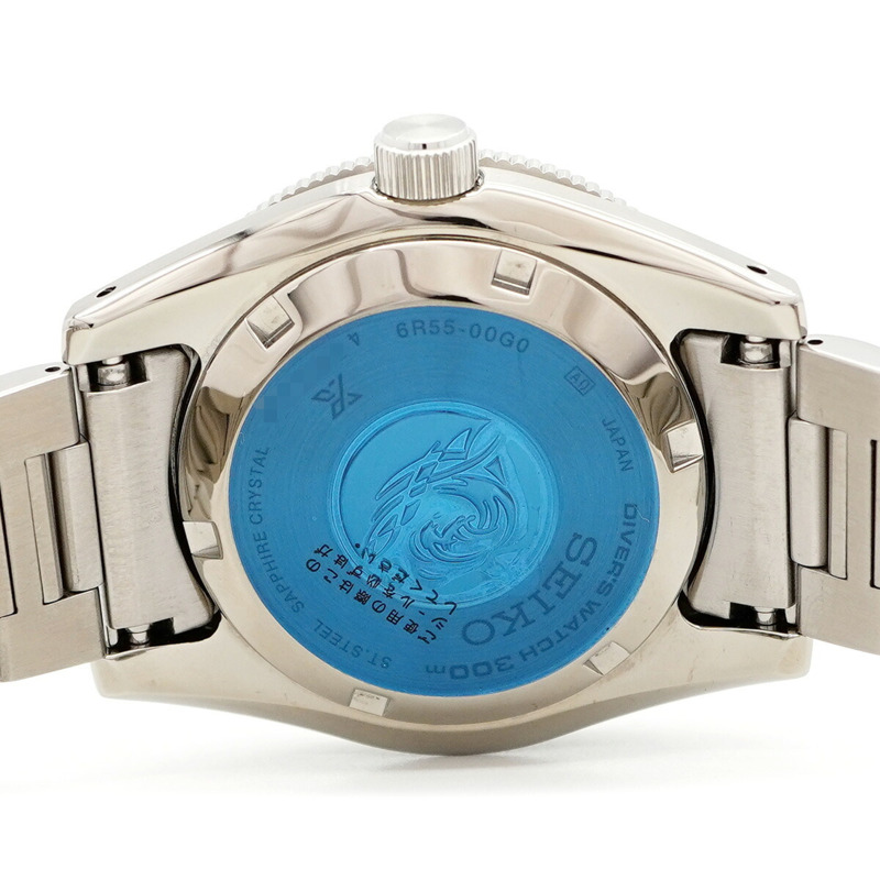精工 Prospex 6R55-00G0 SBDC195 藍色錶盤男士腕錶-5