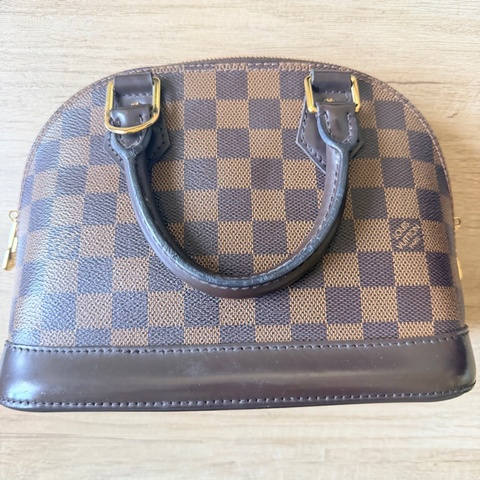 LOUIS VUITTON ALMA 貝殼包 棕色棋盤格