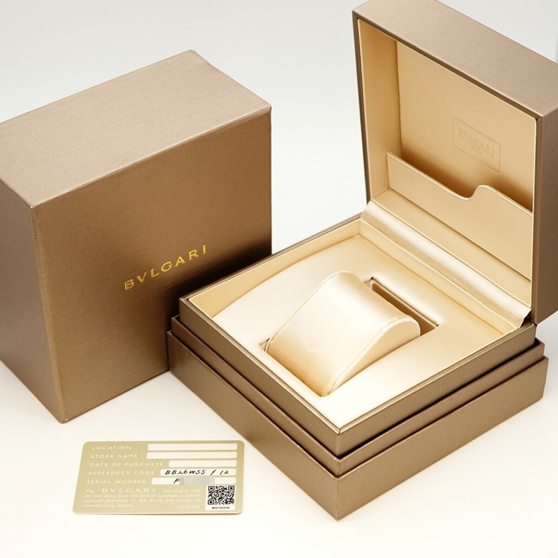 寶格麗 BBL26S 銀色錶盤小姐腕錶-1