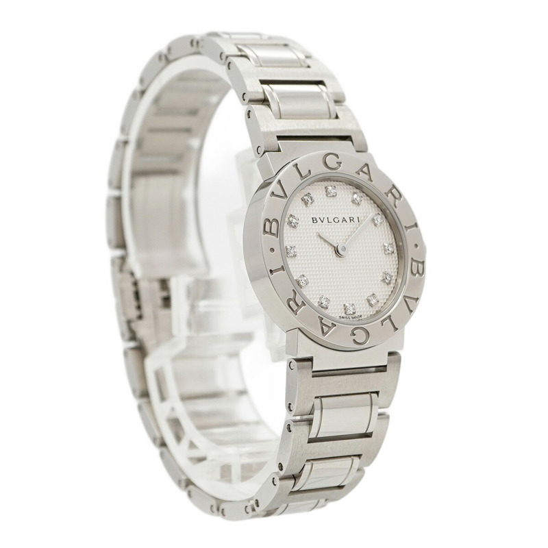 寶格麗 BBL26S 銀色錶盤小姐腕錶-3