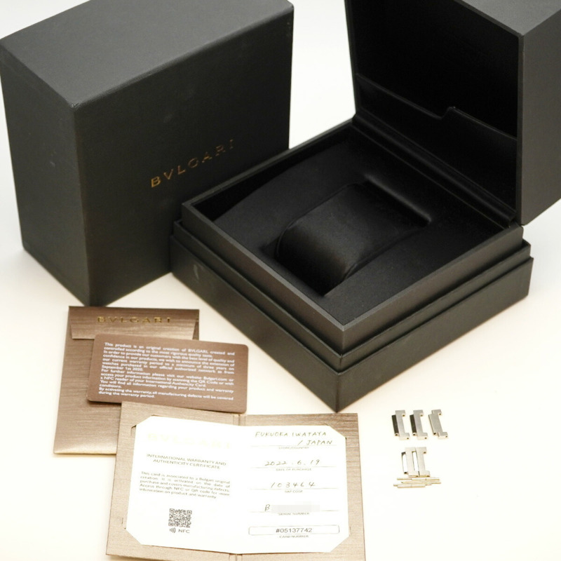 Bvlgari Octo Finissimo BGO40SXT 銀色錶盤男士手錶-1