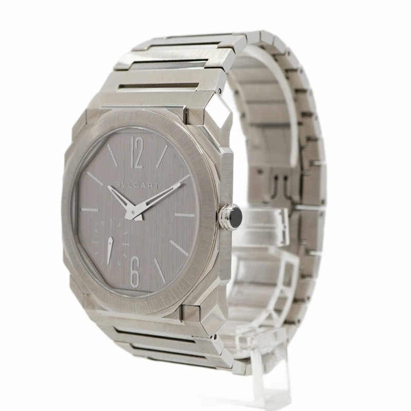 Bvlgari Octo Finissimo BGO40SXT 銀色錶盤男士手錶-2