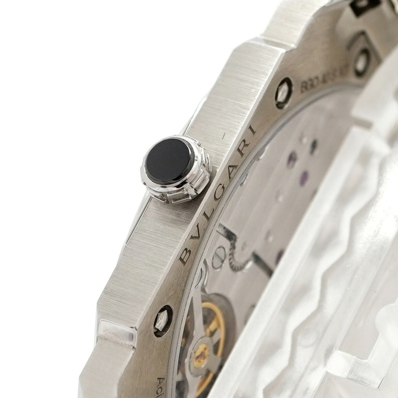 Bvlgari Octo Finissimo BGO40SXT 銀色錶盤男士手錶-10