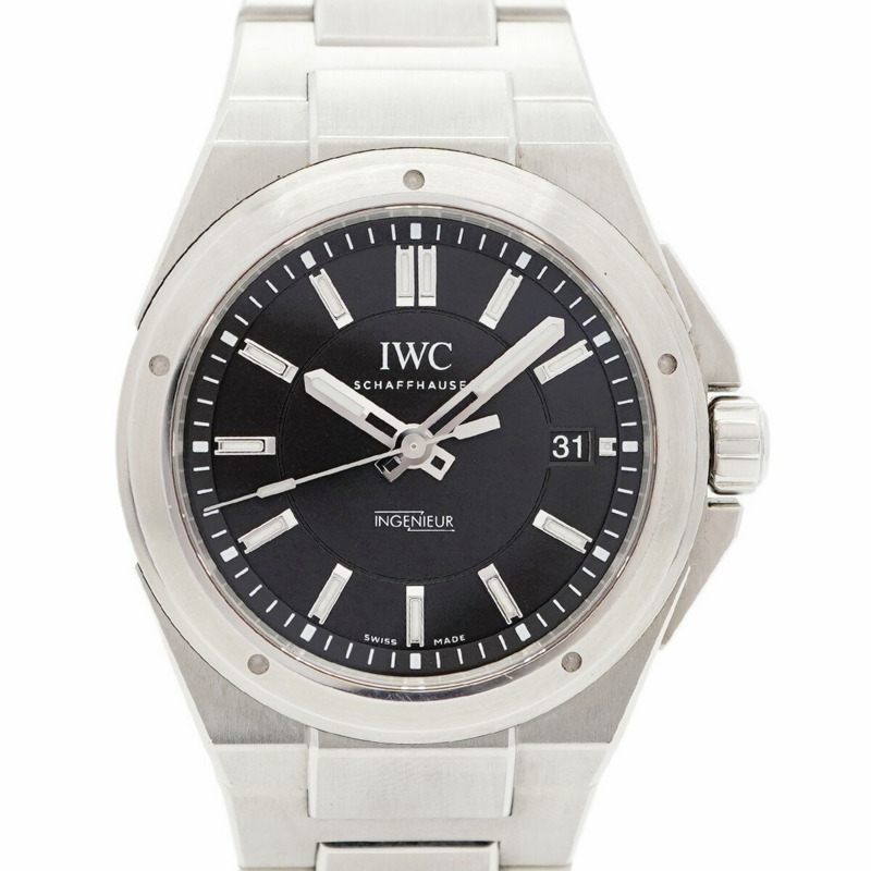 IWC 沙夫豪森工程師 IW323902 男士手錶,黑色錶盤-0