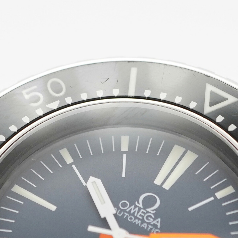 歐米茄海馬系列166.093海軍藍錶盤男士腕錶-6