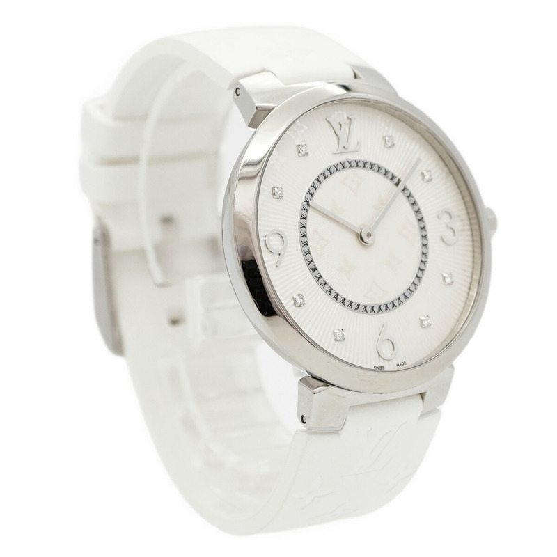 路易威登 Tambour Q1E01 銀色錶盤男士腕錶-2