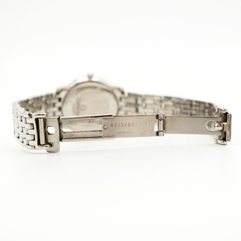 歐米茄碟飛系列銀色錶盤女士腕錶-4