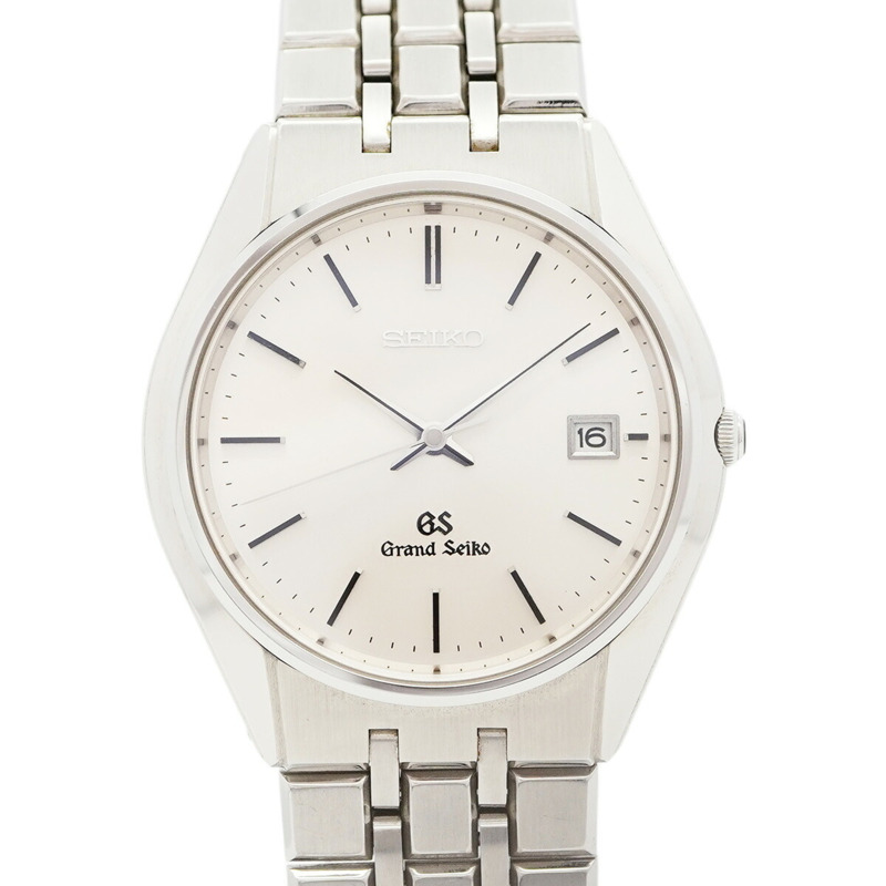精工 Grand 9587-8000 銀色錶盤男士腕錶-0