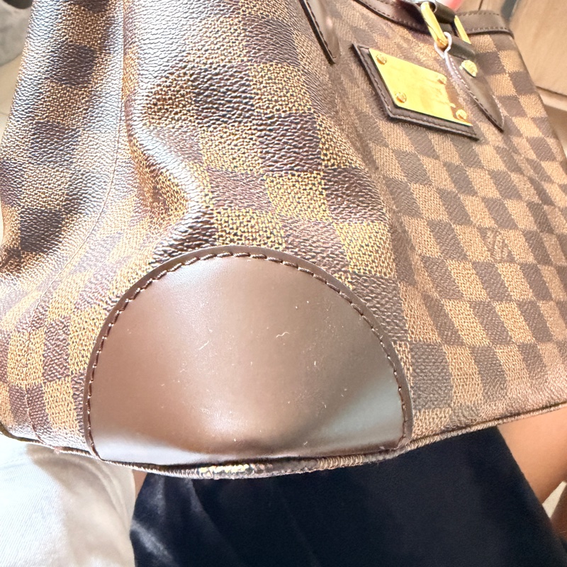 LV 棋盤格手提包-5