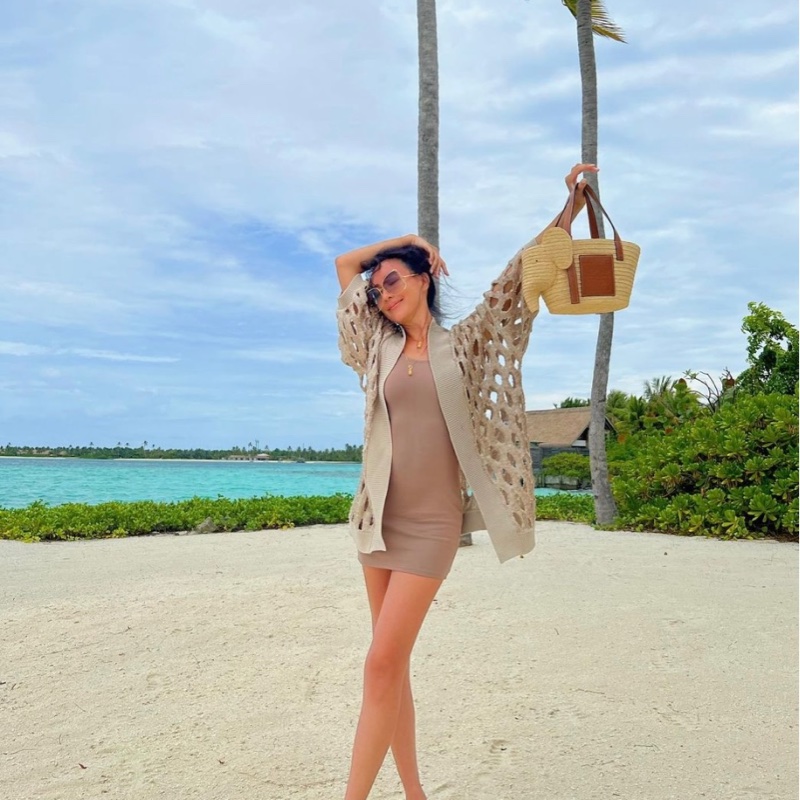 全新LOEWE草編大象包小號-14