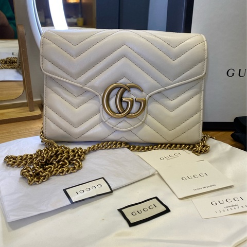 Gucci 馬蒙風琴斜背包