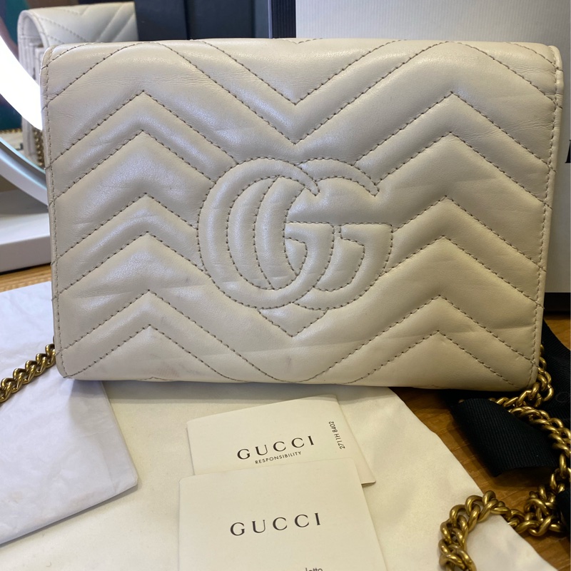 Gucci 馬蒙風琴斜背包-1