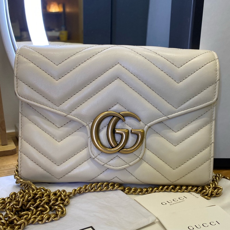 Gucci 馬蒙風琴斜背包-5