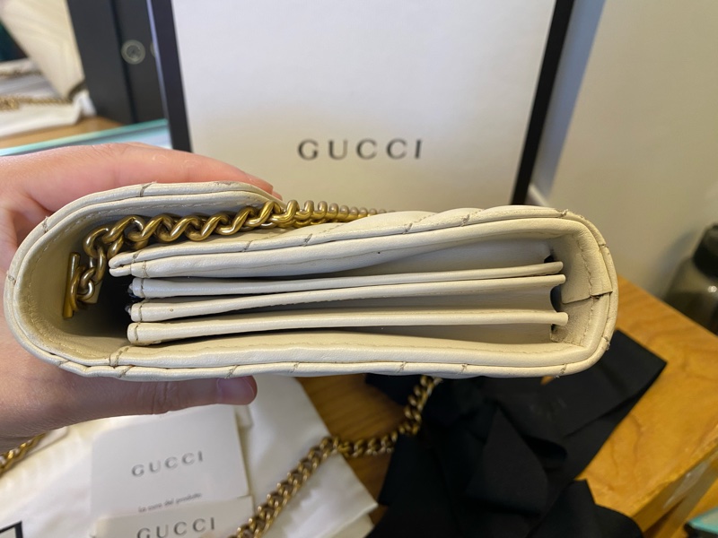 Gucci 馬蒙風琴斜背包-9