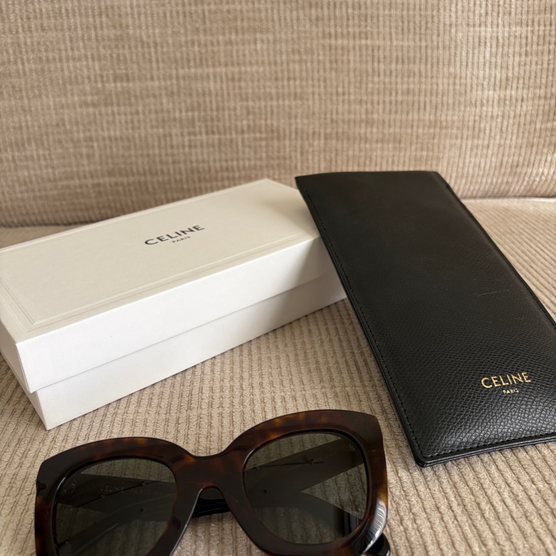 Celine 琥珀色墨鏡-0