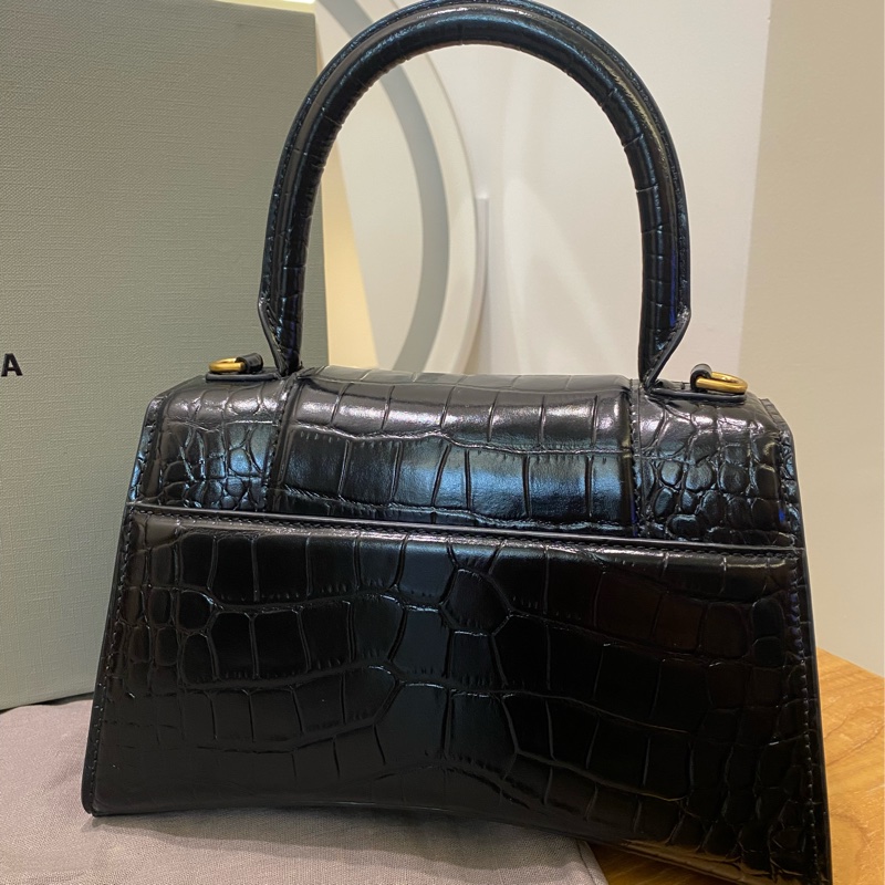 Balenciaga鱷魚紋沙漏包S號-6