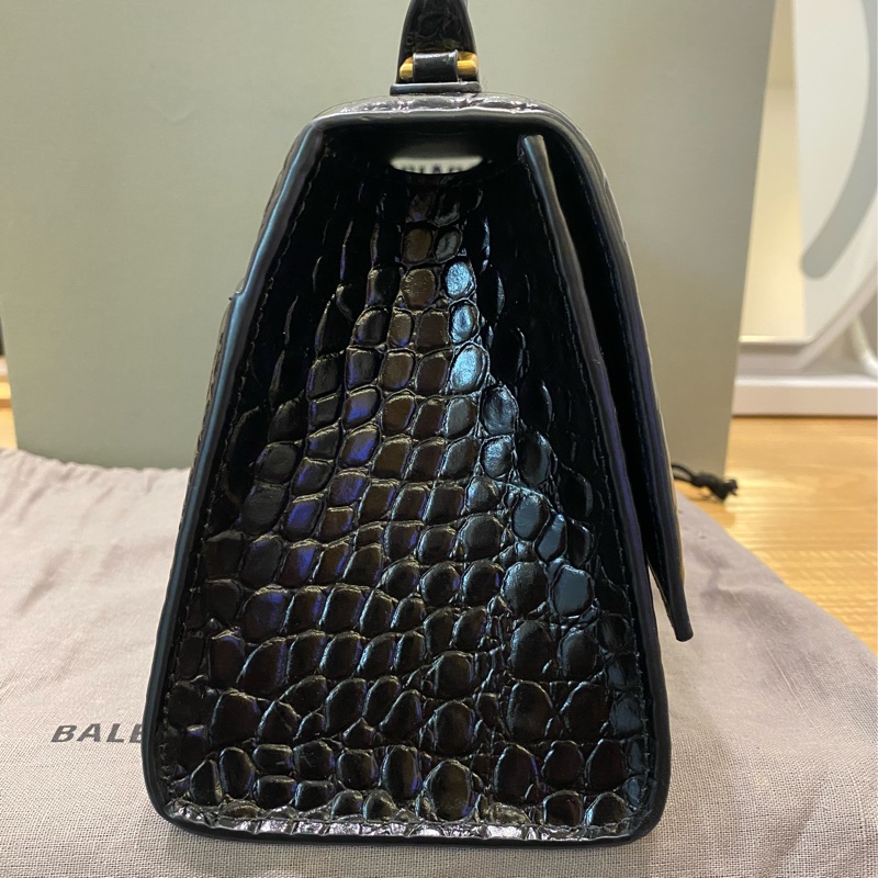Balenciaga鱷魚紋沙漏包S號-8
