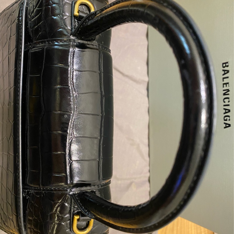 Balenciaga鱷魚紋沙漏包S號-10